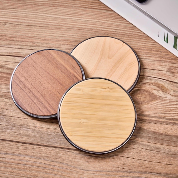 Personalized Wooden Wireless Charger Station, Custom Name Wooden Wireless Charger Pad 15W Fast Charging, Portable Qi Wireless Charger Gift - Image 6