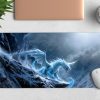 Ice Dragon Gaming Desk Mat, Fantasy Desk Pad, Aesthetic Mousepad, Mythical Creature Art, Gift for Gamers, Neoprene Mat, Personalizable Ice Dragon Gaming Desk Mat, Fantasy Desk Pad, Aesthetic Mousepad, Mythical Creature Art, Gift for Gamers, Neoprene Mat, Personalizable