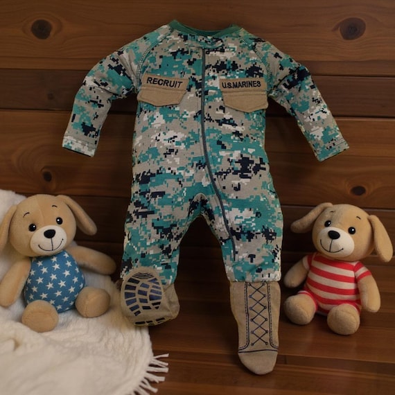 Marine Infant Crawler with Boots - Image 2