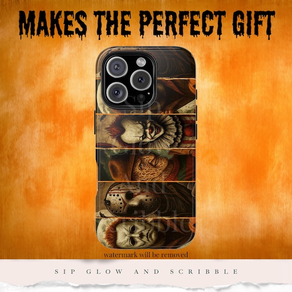 Halloween Gift phone case Halloween Horror iPhone 15 case Vintage Halloween iPhone 16 pro case Horror Lovers iPhone 14 pro case phonecase - Image 6