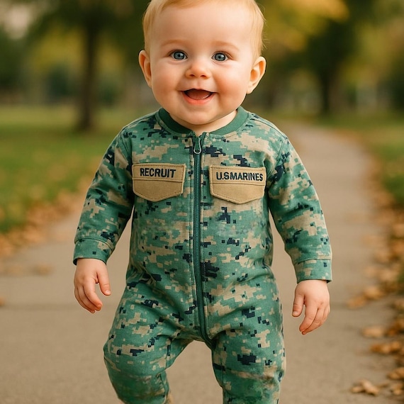 Marine Infant Crawler with Boots