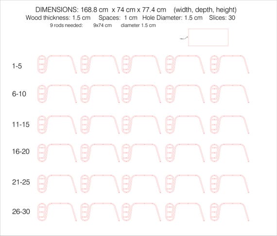 Parametric Wooden Desk | Digital DXF File - Image 4