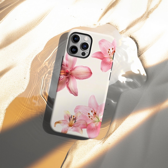 Pink Hibiscus Phone Case, Tropical Floral, Flower Print Cover, iPhone 17 16 15 14 13 12 11 Pro Max - Image 5