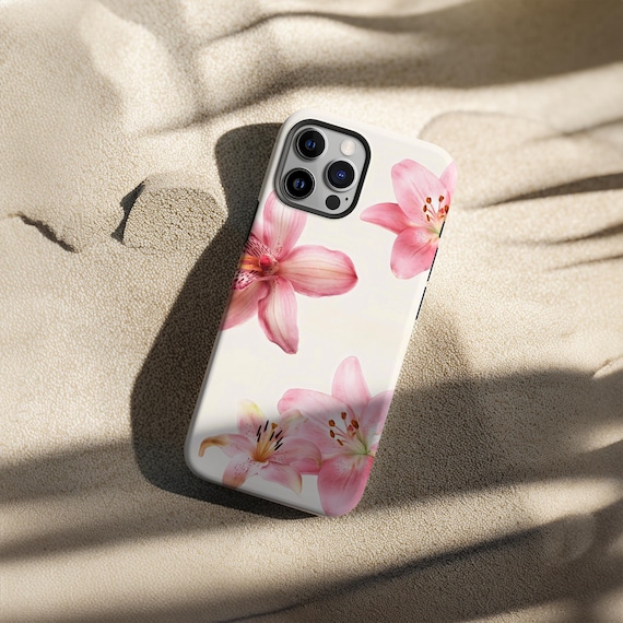 Pink Hibiscus Phone Case, Tropical Floral, Flower Print Cover, iPhone 17 16 15 14 13 12 11 Pro Max - Image 6