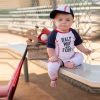 Halfway To First Half Birthday Personalized Baseball Boys Outfit Infant Bodysuit Set 1/2 Way To First® #halfwaytofirst 6‑month milestone Halfway To First Half Birthday Personalized Baseball Boys Outfit Infant Bodysuit Set 1/2 Way To First® #halfwaytofirst 6‑month milestone
