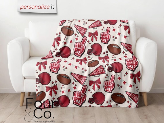 Football Team Blanket, Football Player Blanket, Football Mom - Image 2