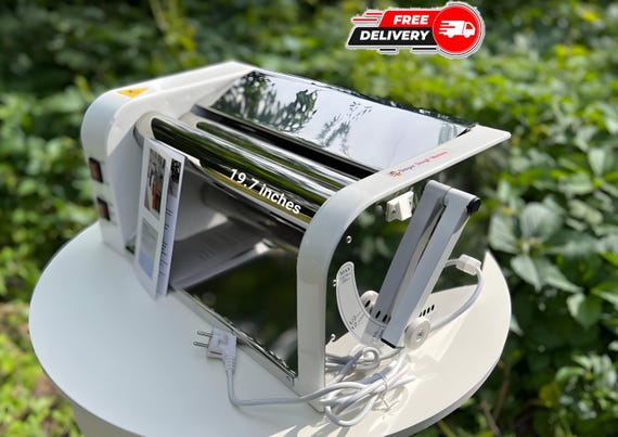 Professional electric dough sheeter machine, dough roller 19.7" for perfect baking, gift chef, grandma, pizzeria for pasta, 220/110 volt