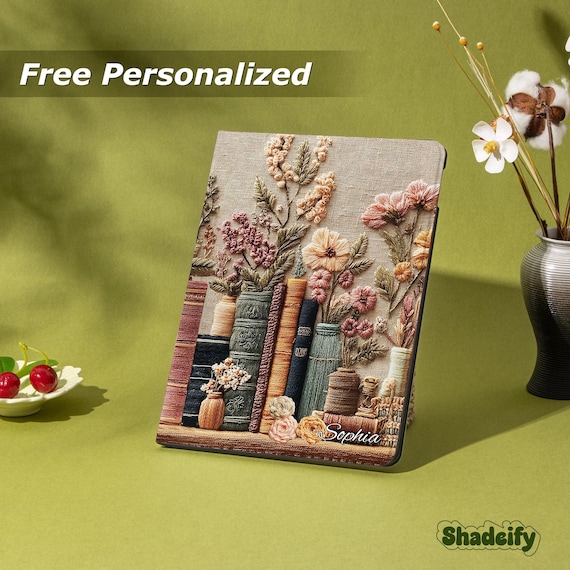 Embroidery Printing iPad Case With Pen Slot, iPad 2025 11/10th Case, iPad Air 7/6/5/4 Case, iPad Pro 11"12.9"13" Case, iPad Mini 6/7 Case - Image 2