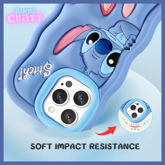 Silicone Wave Stitch iPhone Case – Cute Cartoon Soft Full Coverage Protective Cover for iPhone 16 15 14 13 12 11 Pro Max - Image 4