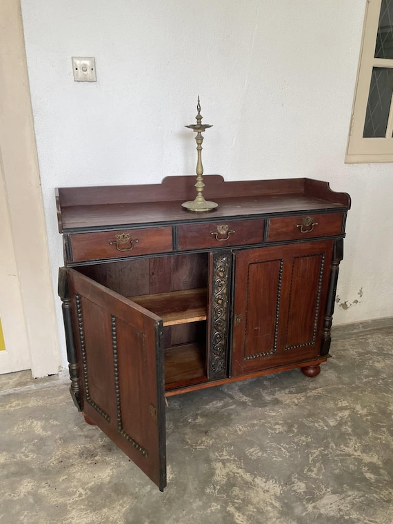 Vintage Jak Wood Sideboard: Mid-Century Modern Cabinet with Ebony Accents - Image 3