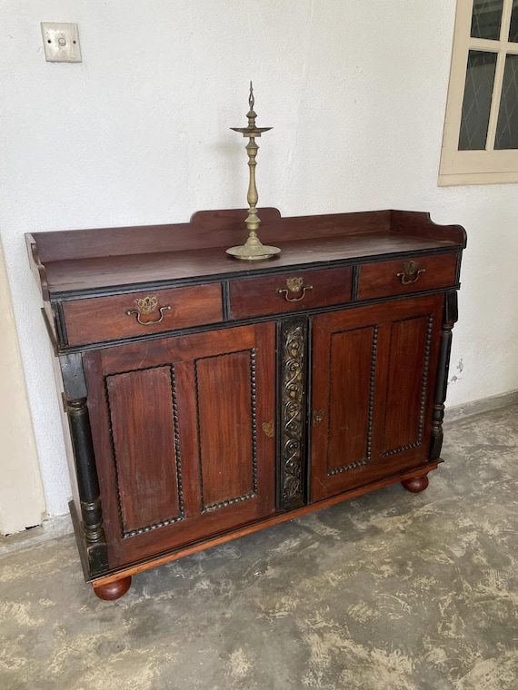 Vintage Jak Wood Sideboard: Mid-Century Modern Cabinet with Ebony Accents - Image 5