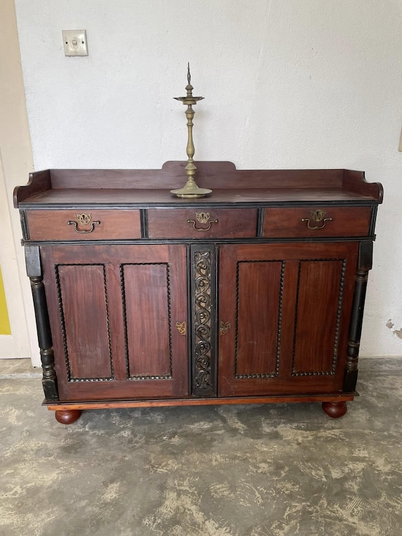 Vintage Jak Wood Sideboard: Mid-Century Modern Cabinet with Ebony Accents - Image 6