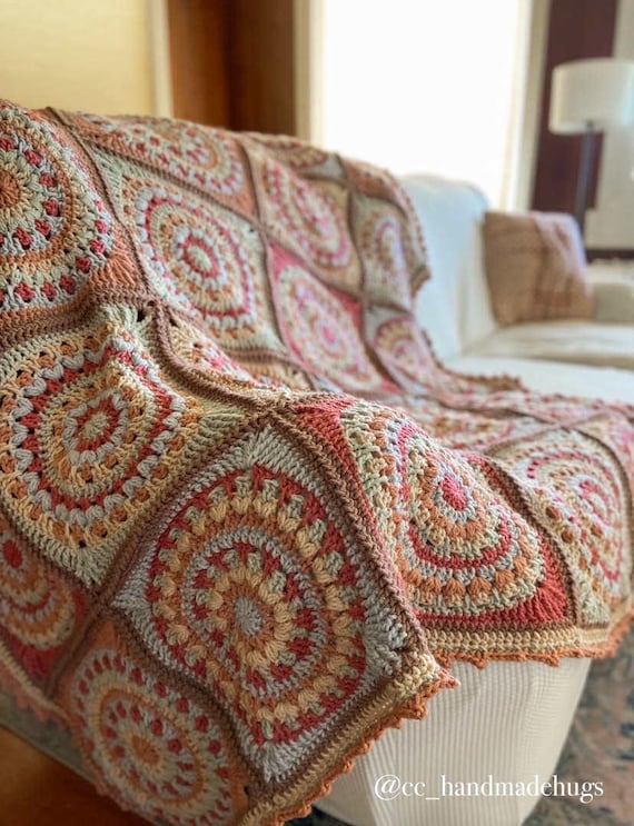 Juliet Blanket Crochet Pattern / Granny Square Blanket Pattern / Crochet Pattern / 3 Sizes / Baby Blanket / Throw Blanket - Image 4