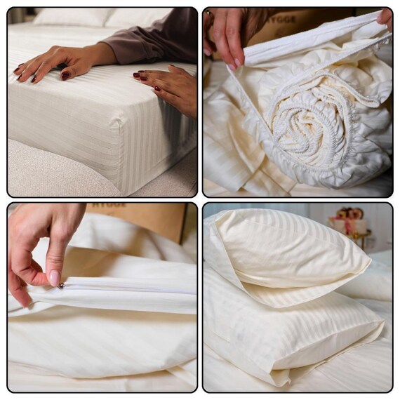 Couple gift - Custom wedding gift, Newlywed gifts personalized, Bedding set initials, New home queen or kind sheet, Wedding night bed sheets - Image 8