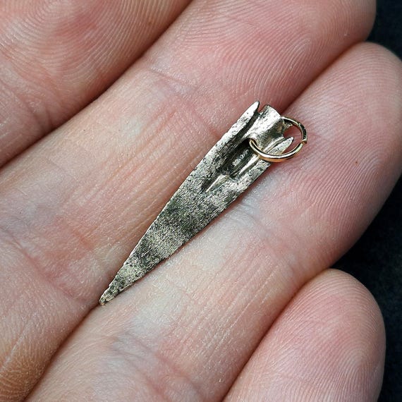 Ancient bronze Scythian Arrowhead, Original Celtic warrior cold steel, Authentic artifact of Iron Age, Antique ethnic talisman, Pagan amulet - Image 5