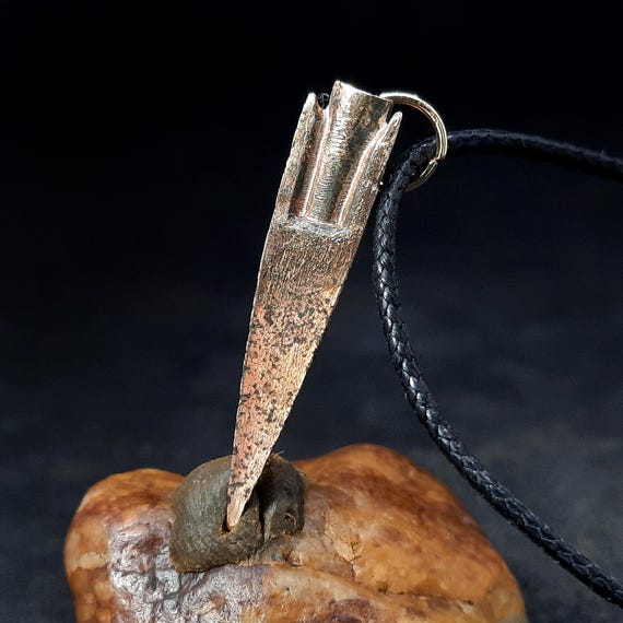 Ancient bronze Scythian Arrowhead, Original Celtic warrior cold steel, Authentic artifact of Iron Age, Antique ethnic talisman, Pagan amulet - Image 7