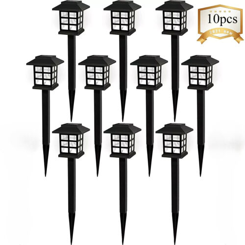 10 Pack Solar LED Landscape Lights - Outdoor Garden Pathway Lighting, Waterproof - Image 2