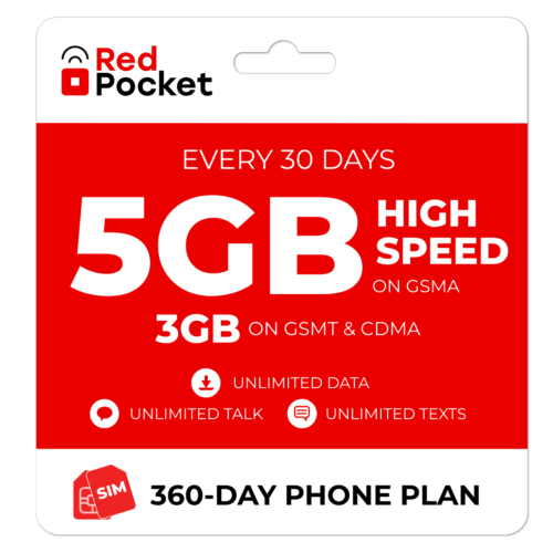 $15/Mo RedPocket Prepaid Plan: UnImtd Everything, GSMA 5GB(GSMT & CDMA 3GB) - Image 2