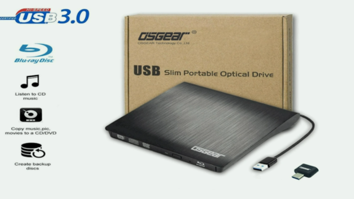 Slim External CD DVD RW Drive USB 3.0 Writer Burner Player Black For Laptop PC - Image 3