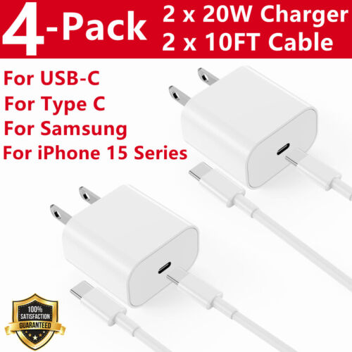 4 Pack Super Fast USB C Charger Universal Type C Data SYNC for 15 16 Pro Max - Image 13
