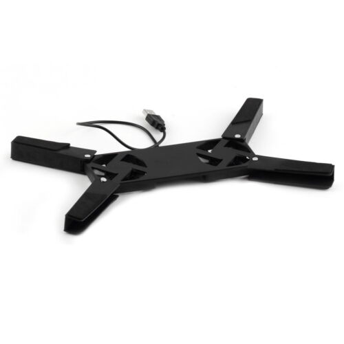 NEW Blue USB Folding 2 Fan Laptop Notebook Cooling Cooler Pad