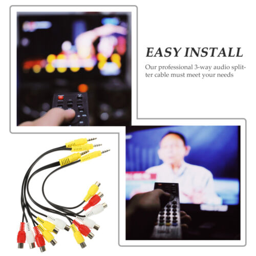 4pcs Headphone Splitter Adapter Mobile Phone Audio Cable Converter Cable - Image 9