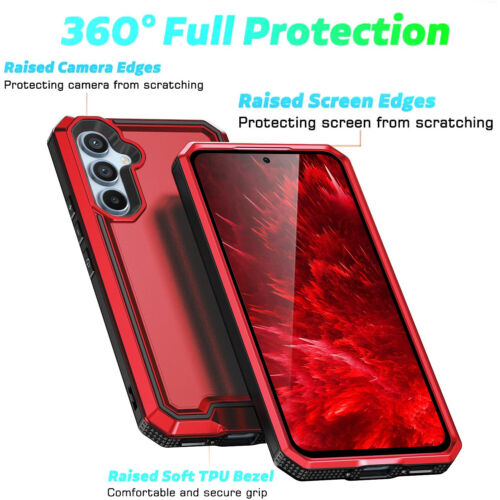 For Samsung Galaxy A16 A14 A15 A54 5G Phone Case PC+TPU Cover +Tempered Glass - Image 11