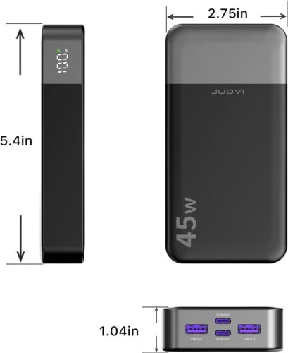 Power Bank 20000mAh 45W Charging Portable External Battery Backup For Cell Phone - Image 10