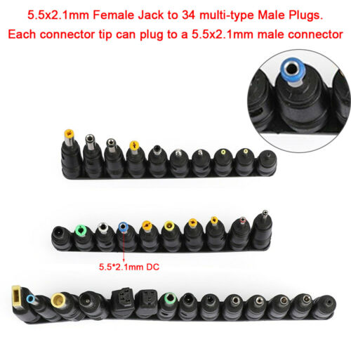 96W Universal Power Supply Adapter Charger for Laptop Notebook 12-24V Adjustable - Image 2