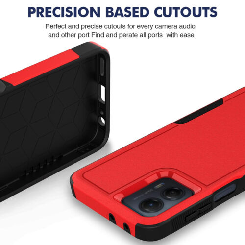 For Moto G 5G 2024 Phone Case Heavy-Duty Tough Dual Layer Cover +Tempered Glass - Image 13