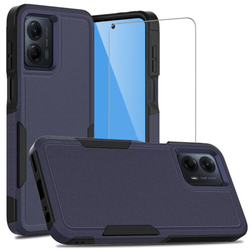For Moto G 5G 2024 Phone Case Heavy-Duty Tough Dual Layer Cover +Tempered Glass - Image 18