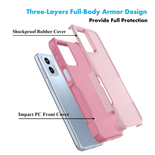 For Moto G 5G 2024 Phone Case Heavy-Duty Tough Dual Layer Cover +Tempered Glass - Image 39