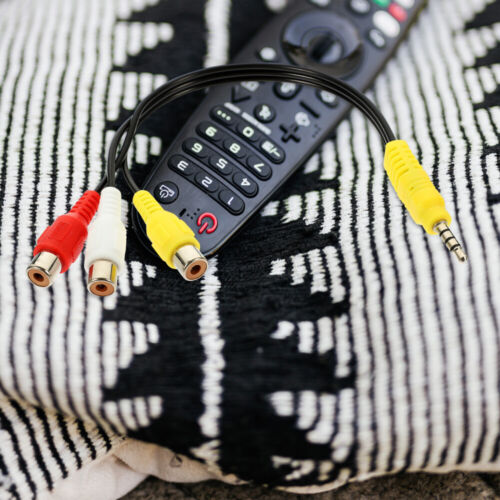 4pcs Mobile Phone Audio Cable Converter Cable Stereo Extension Audio Cable