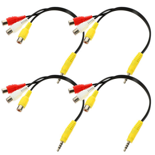 4pcs Mobile Phone Audio Cable Converter Cable Stereo Extension Audio Cable - Image 8