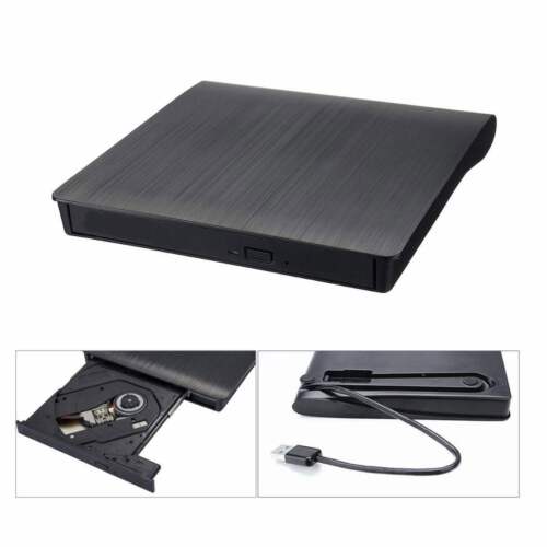 US Slim For Laptop External CD DVD RW Drive USB 3.0 Writer Burner Player Black. - Image 3