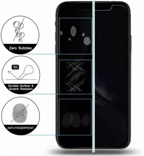 For iPhone 16 15 14 13 12 Pro Max Tempered Glass Privacy Screen Camera Protector - Image 9