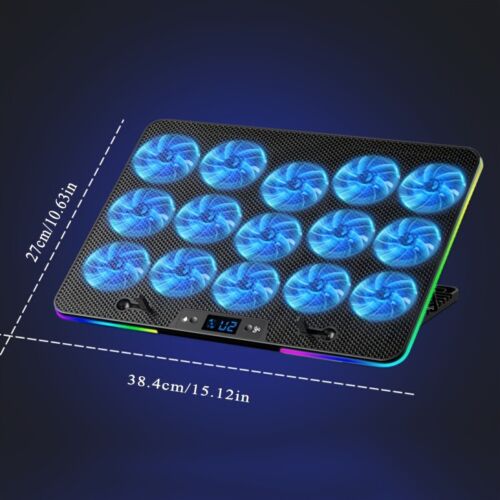 Laptop Cooling Pad Laptop Fan Cooling Stand w/15 Powerful Cooling Fans - Image 12