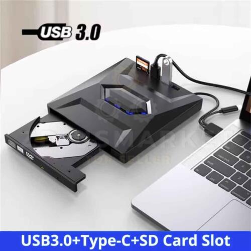 External CD DVD Drive USB 3.0 Writer Burner Player for PC Laptop Windows 10 11