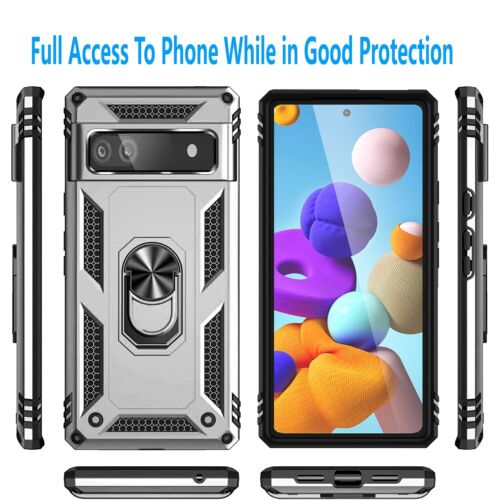 For Google Pixel 9 Pro XL 8A 7 6 Pro Case Phone Cover Shockproof +Tempered Glass - Image 39
