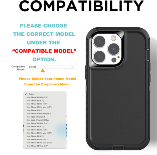 For iPhone 16 15 Pro Max 14 13 12 11 XR X Phone Case Heavy Duty Shockproof Cover - Image 2