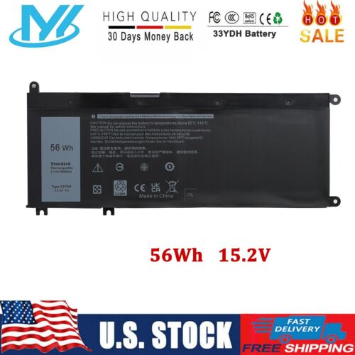 33YDH Battery For Dell Latitude 3380 3480 3490 3590 3580 Inspiron 15 17 7000