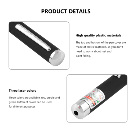 3 Packs 900Mile Laser Pointer Pen Green Blue Red Light Visible Beam Lazer - Image 4