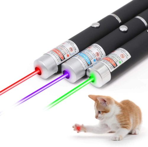 3 Packs 900Mile Laser Pointer Pen Green Blue Red Light Visible Beam Lazer - Image 6