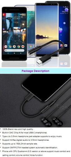 High Efficiency Type C to 3.5mm Audio Adapter f T-Mobile CAT S22 Flip Cell Phone - Image 2