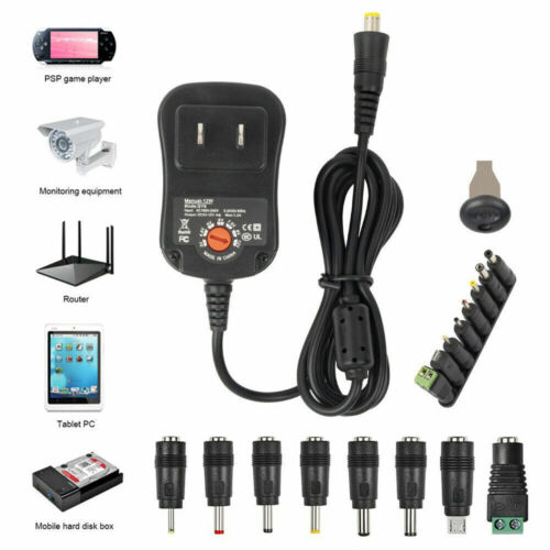 Universal AC To DC Adjustable Power Adapter Supply Charger For Electronics USA - Image 10