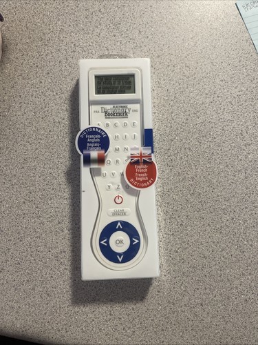 Electronic Dictionary Bookmark Translator Dual Language English-French