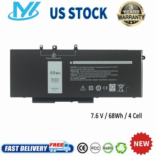 GJKNX Laptop Battery For Dell Latitude 5480 5580 5280 5490 5491 5580 5590 5591