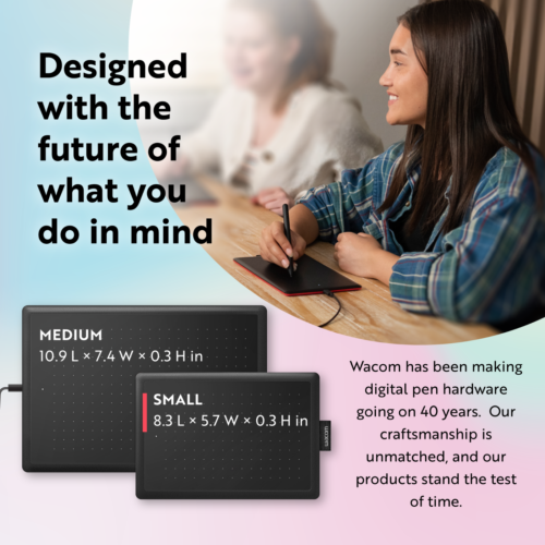 One by Wacom Graphic Drawing Art Tablet for Beginners, Small, New - Image 5