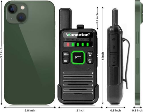 2 Walkie Talkies Rt22Pro Copy Two Way Radios Rechargeable Long Range VOX Family - Image 2