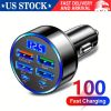 4 USB 6 Ports Super Fast Car Charger Adapter for iPhone Samsung Android Phone 4 USB 6 Ports Super Fast Car Charger Adapter for iPhone Samsung Android Phone